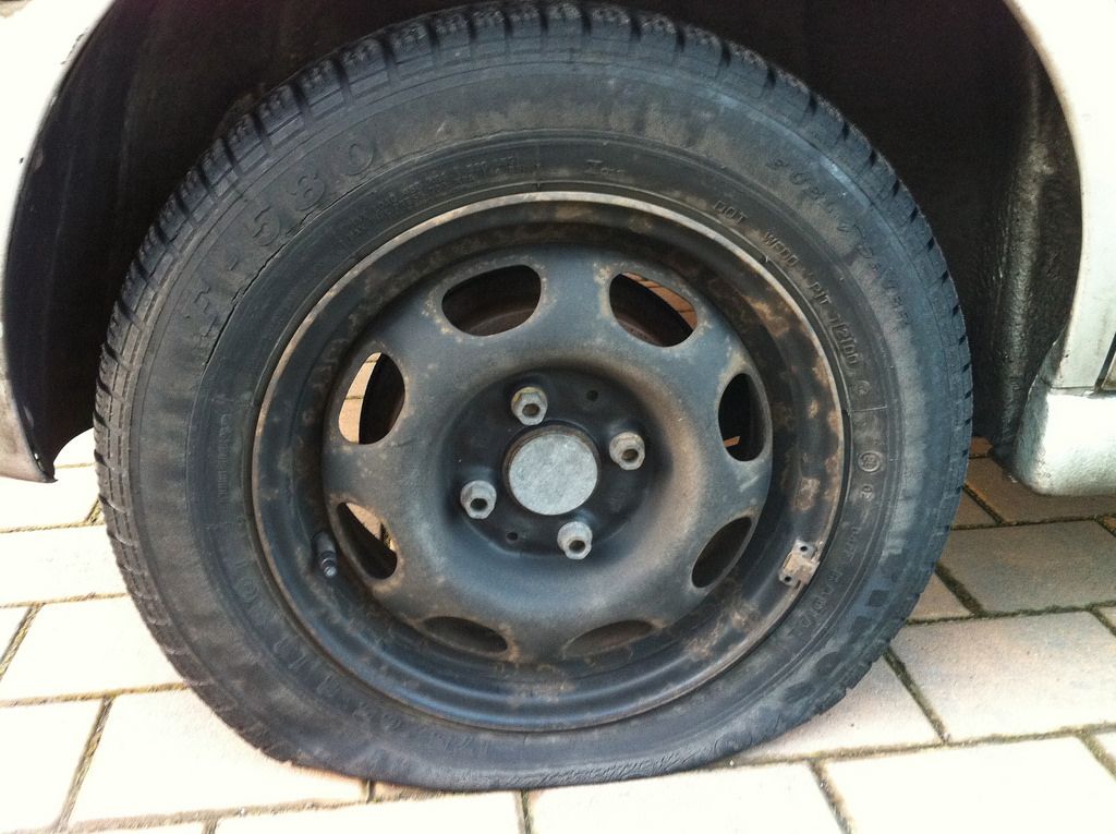 flat tyre