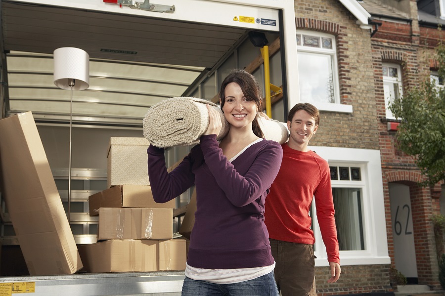 couple moving into new home